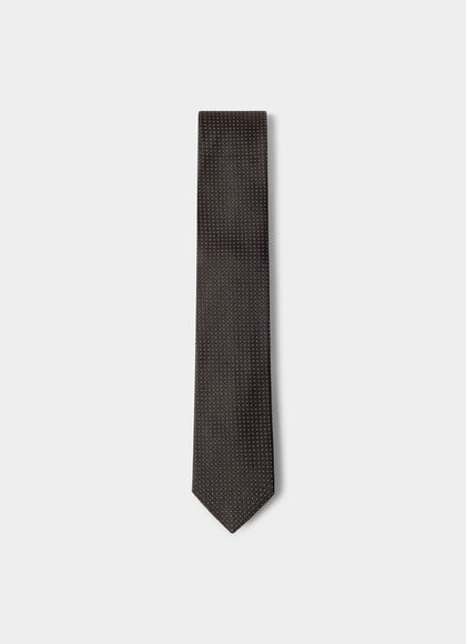 Silk Tiny Flower Tie