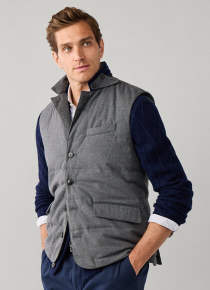 Tailored Flannel Gilet