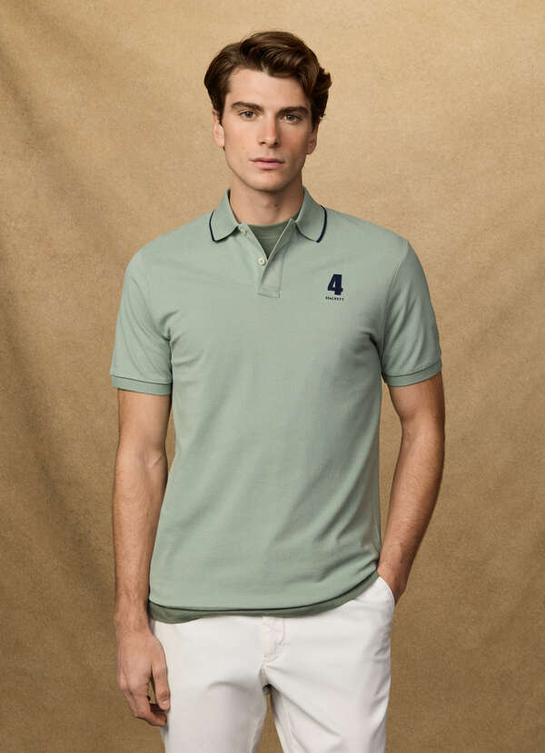Classic Fit Short Sleeve Number Polo - 2 Classic Fit Short Sleeve Number Polo - 2