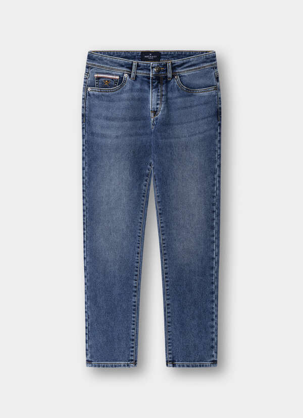 Regular Fit 5 Pocket Vintage Wash Denim Regular Fit 5 Pocket Vintage Wash Denim