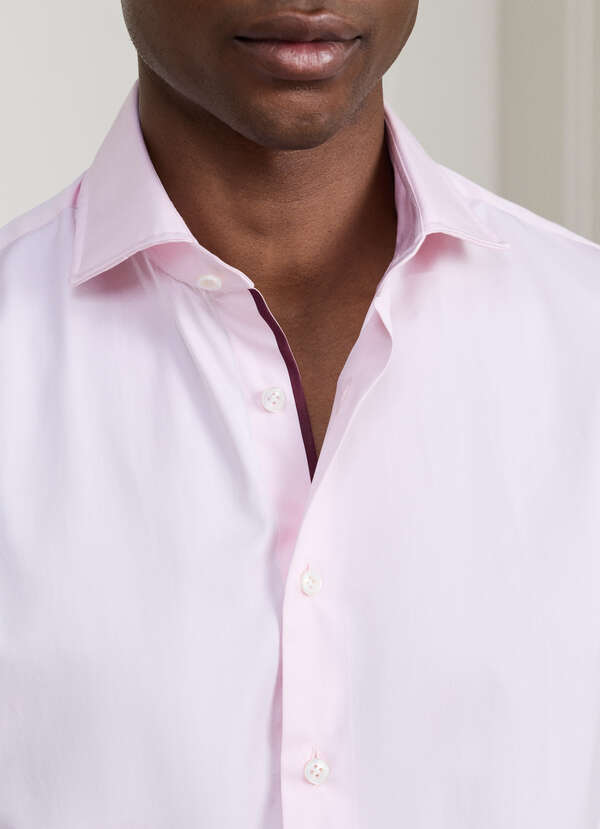 Classic Fit Plain Engineered Stripe Shirt - 2 Classic Fit Plain Engineered Stripe Shirt - 2