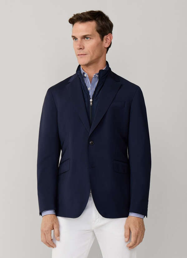 Tropical Wool Travel Blazer with Bib - 2 Tropical Wool Travel Blazer with Bib - 2