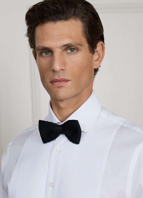 Pure Silk Knit Bow Tie