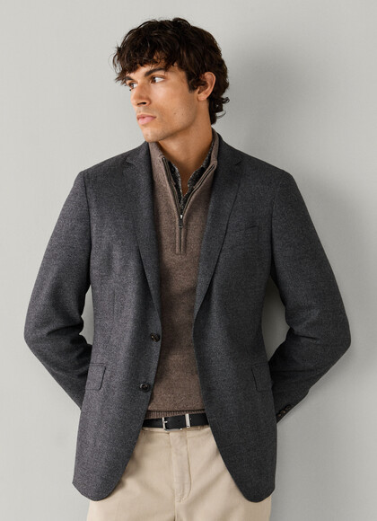 Italian Wool Performance Flannel Blazer