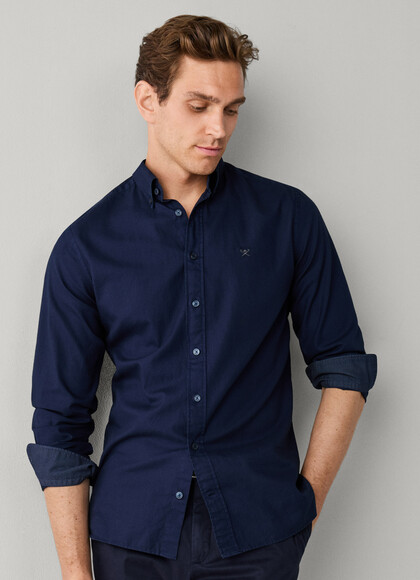 Tailored Fit Garment Dyed Oxford Shirt
