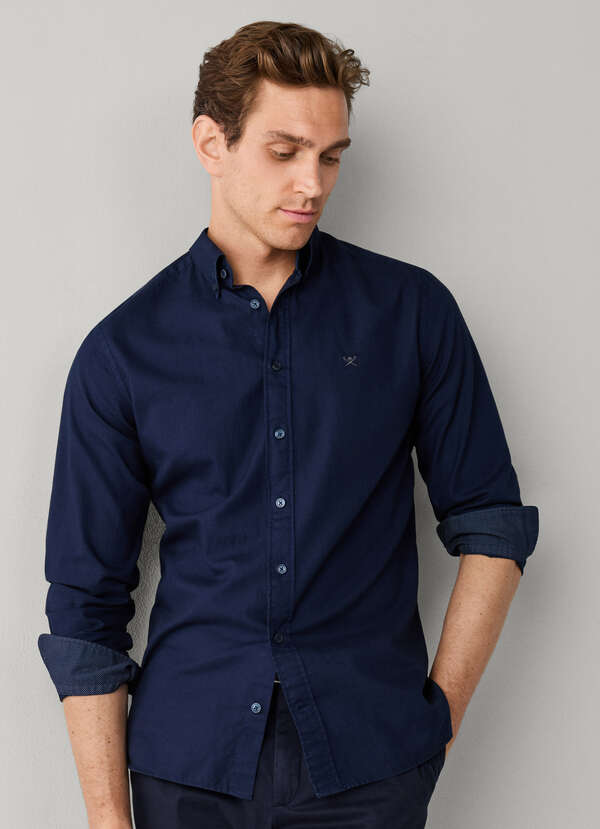 Tailored Fit Garment Dyed Oxford Shirt Tailored Fit Garment Dyed Oxford Shirt