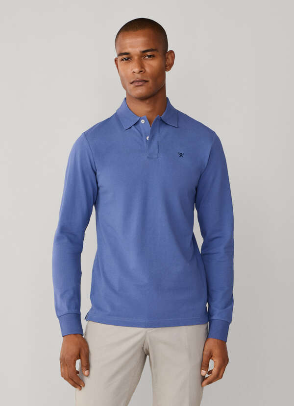 Slim Fit Long Sleeve Pique Polo - 2 Slim Fit Long Sleeve Pique Polo - 2