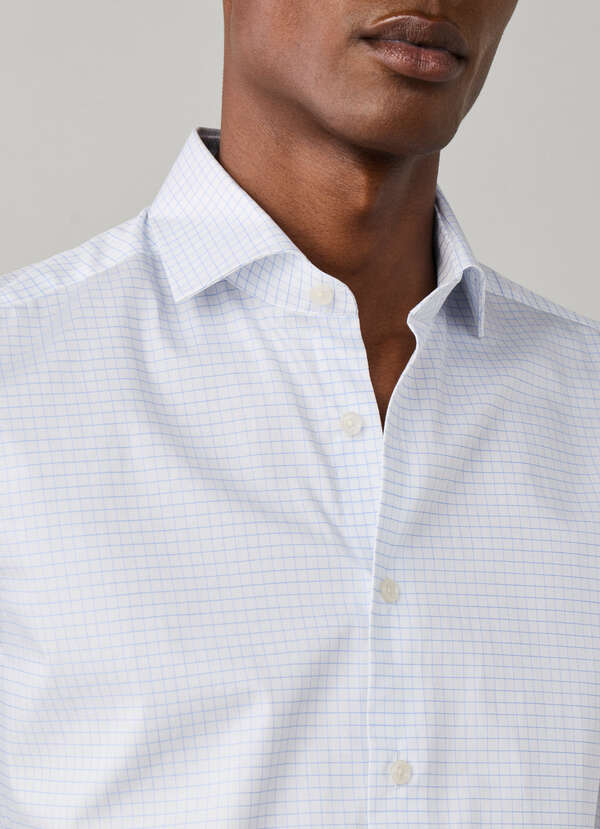 Classic Fit Formal Simple Graph Check Shirt - 2 Classic Fit Formal Simple Graph Check Shirt - 2