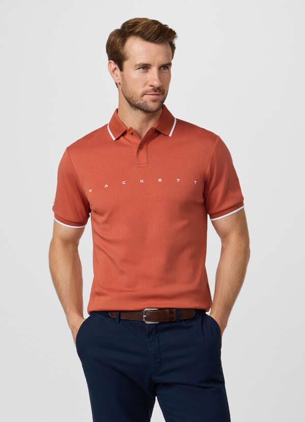 Classic Fit Short Sleeve Branded Polo Classic Fit Short Sleeve Branded Polo