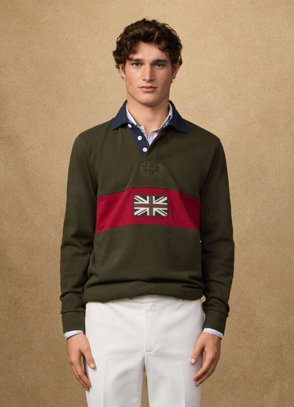 Classic Fit Long Sleeve Peaks Rugby - 2