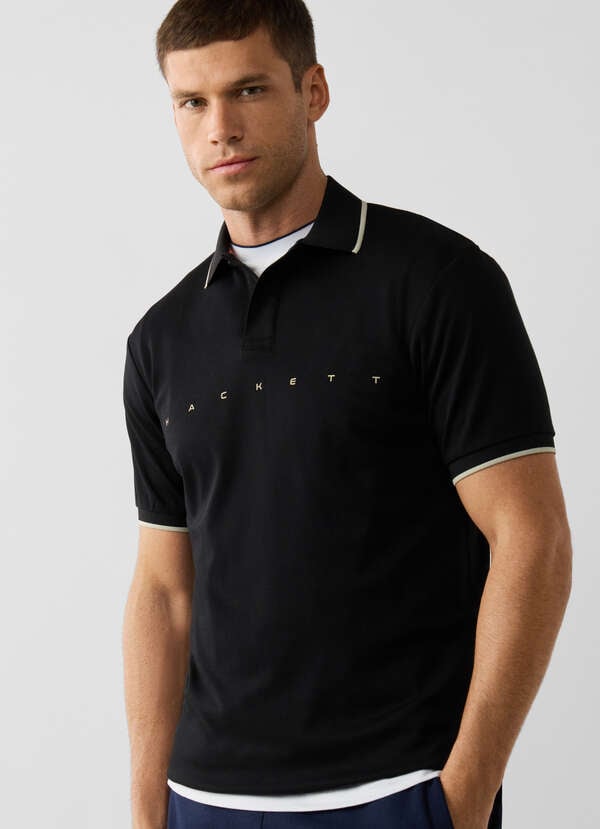 Classic Fit Short Sleeve Branded Polo