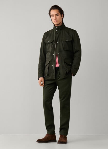 Slim Fit Kensington Stretch Cotton Chino