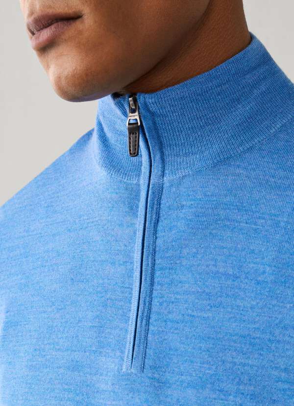 Merino Wool Quarter Zip Jumper - 2 Merino Wool Quarter Zip Jumper - 2