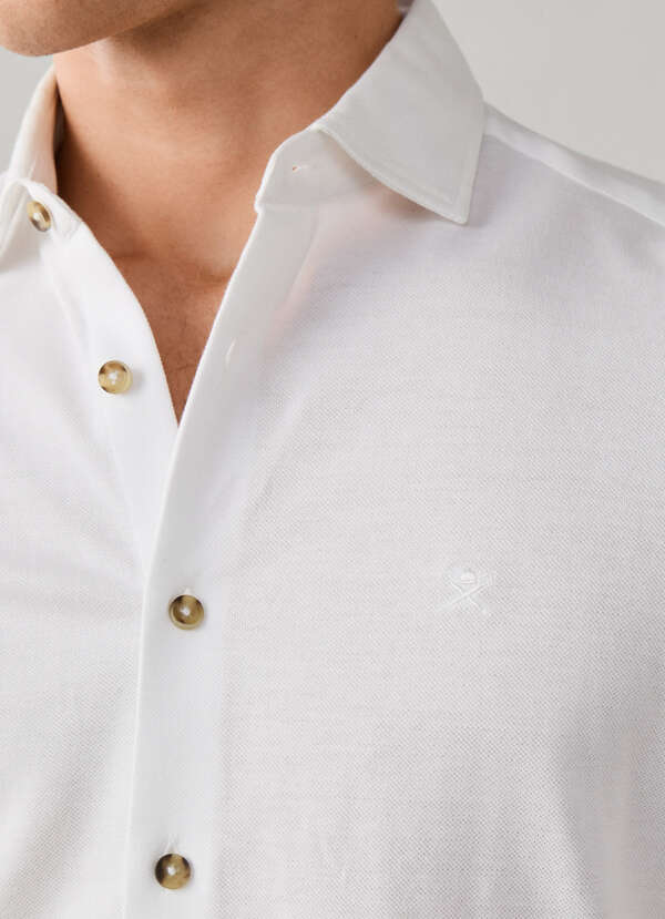 Tailored Fit Melange Jersey Shirt - 2