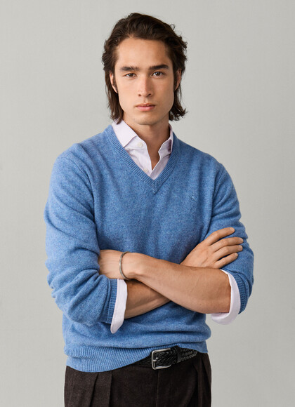 Lambswool V-Neck Jumper