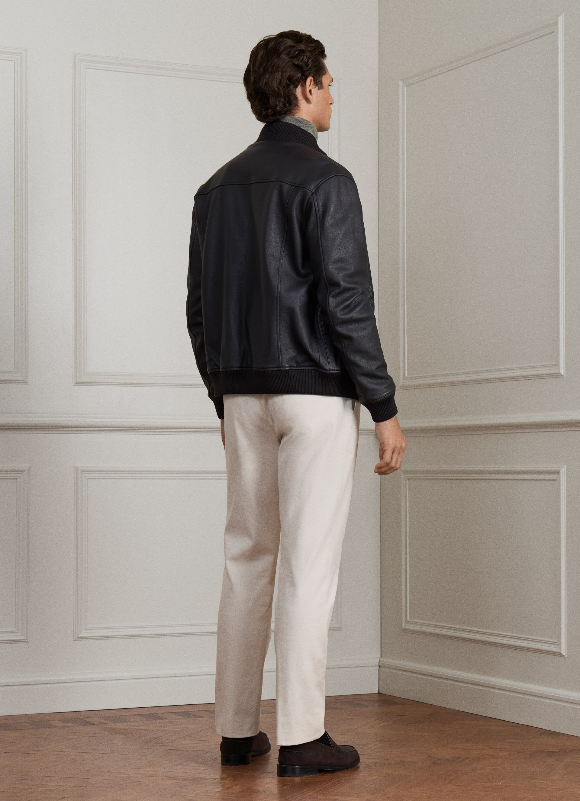 Lamb Leather Blouson Jacket | Hackett London