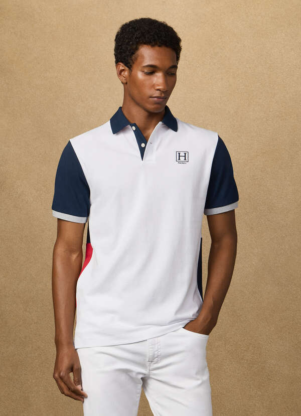 Classic Fit Short Sleeve Branded Quad Polo - 2 Classic Fit Short Sleeve Branded Quad Polo - 2