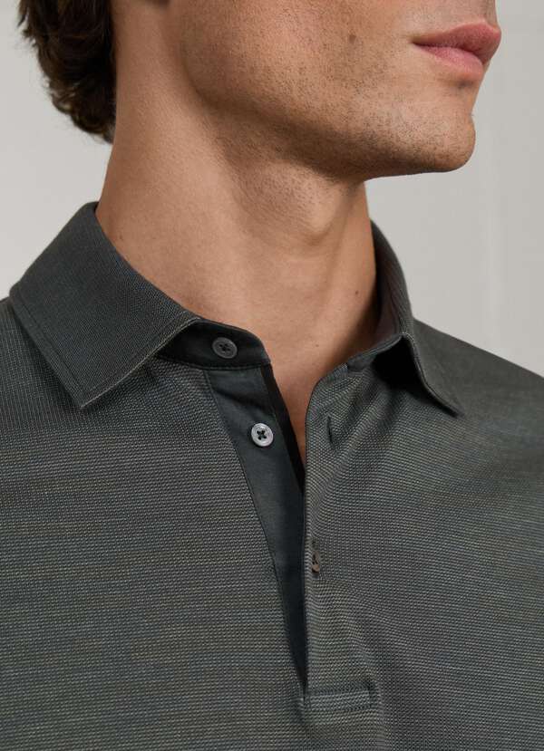 Classic Fit Short Sleeve Silk Blend Polo - 2