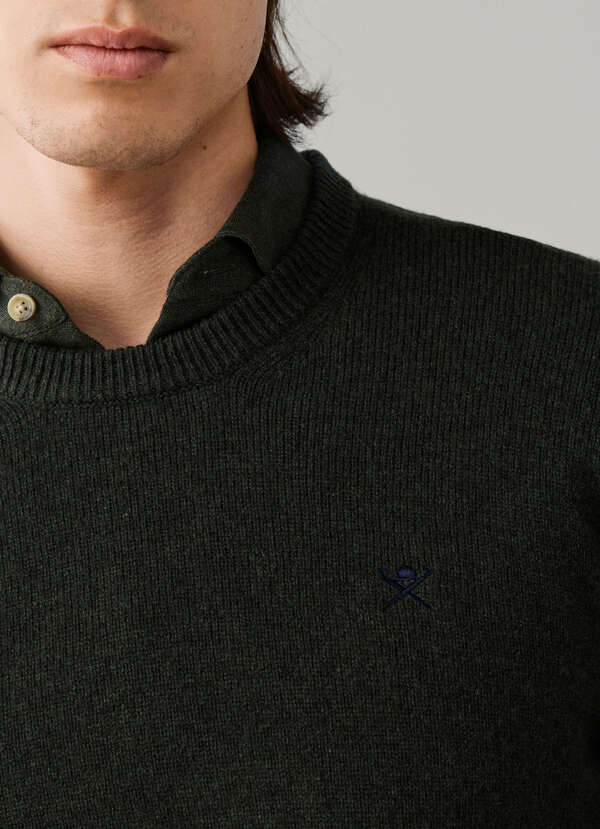 Lambswool Crew Neck Jumper - 2