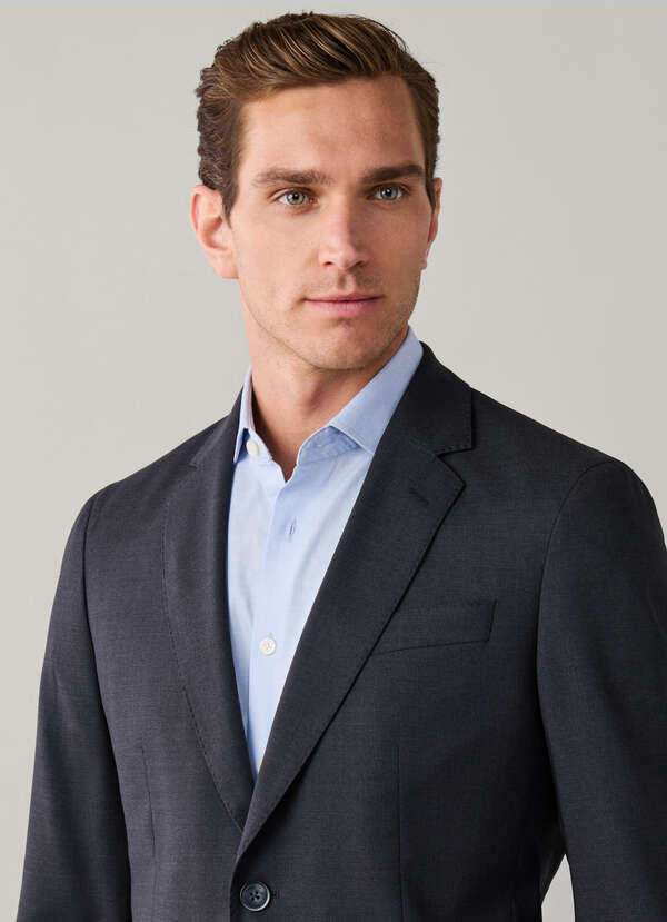 Wool Stretch Travel Blazer - Woven in Italy