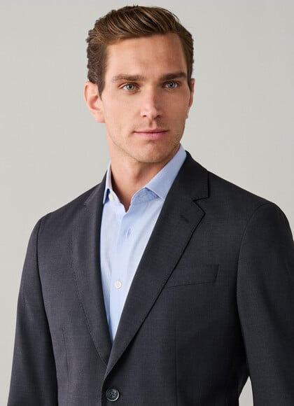 Wool Stretch Travel Blazer - Woven in Italy