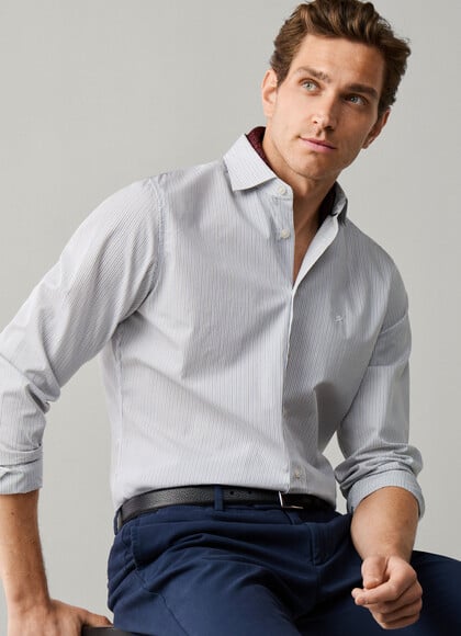 Tailored Fit Echo Stripe Shirt