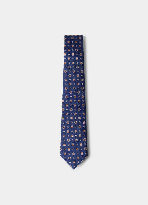 Silk Medallion Flower Tie - Made in Italy Silk Medallion Flower Tie - Made in Italy