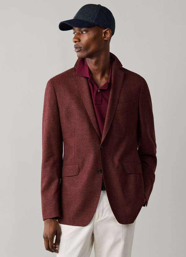 Italian Wool Performance Flannel Blazer Italian Wool Performance Flannel Blazer