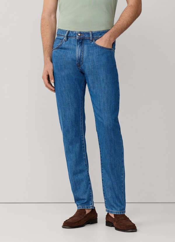 Classic Fit Cotton-Linen Blend Denim - 2
