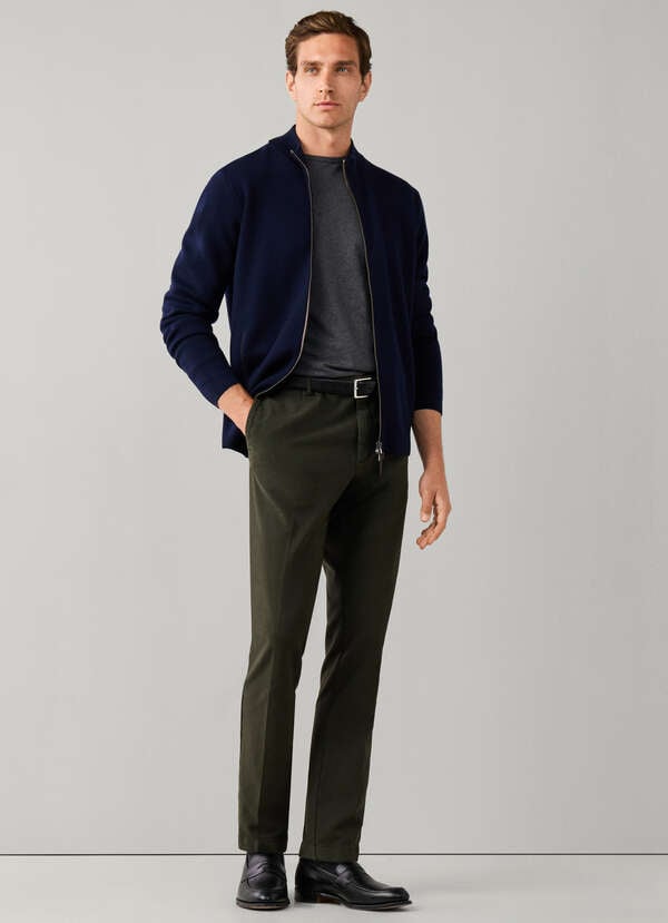Slim Fit Kensington Textured Trousers Slim Fit Kensington Textured Trousers