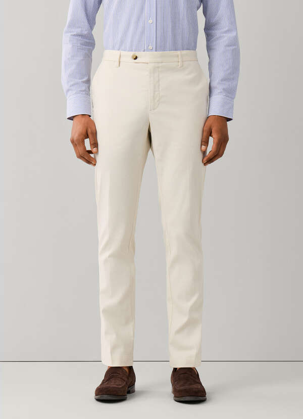 Slim Fit Kensington Ribbed Stretch Chino - 2