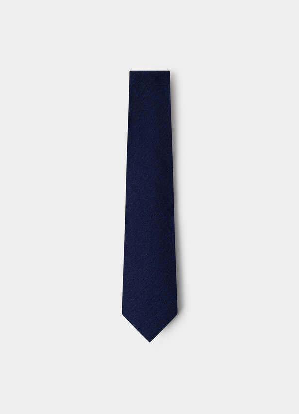 Wool-Silk Solid Twill Tie