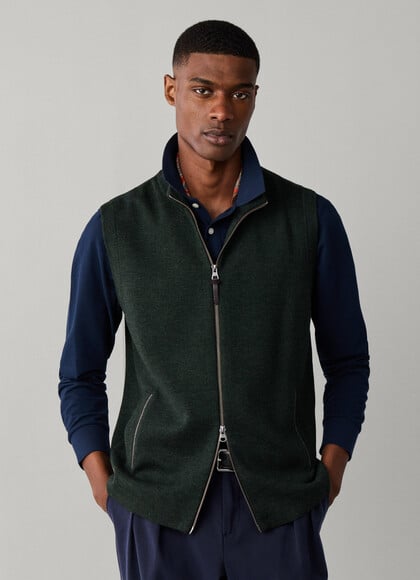 Merino Wool Milano Knit Vest
