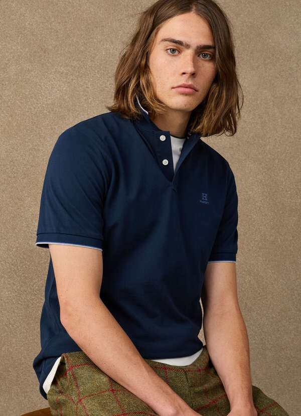Classic Fit Short Sleeve Tipped Polo