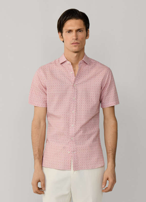 Tailored Fit Print Short Sleeve Shirt - 2