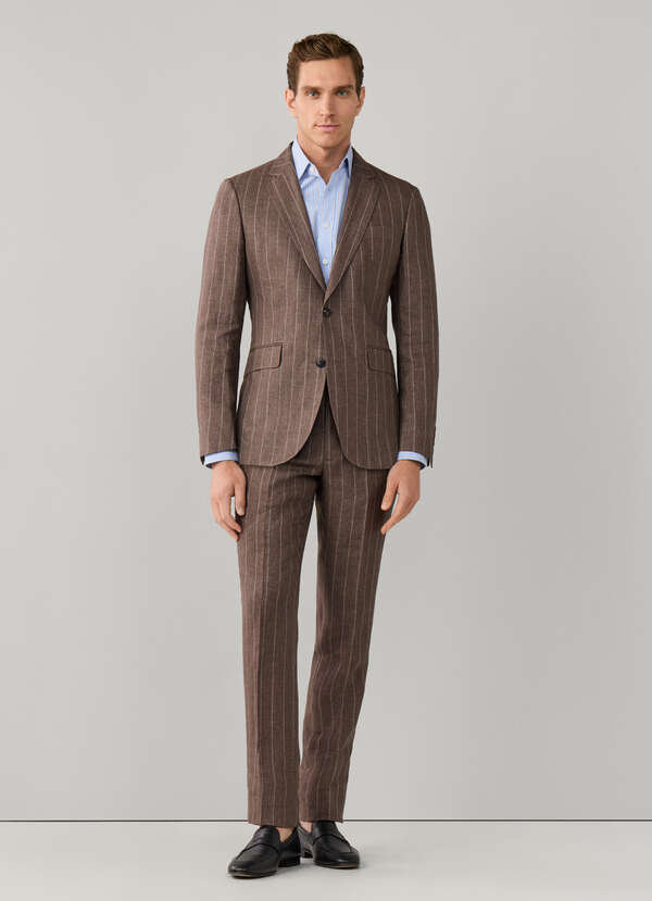 Pure Linen Wide Stripe Suit - 2 Pure Linen Wide Stripe Suit - 2