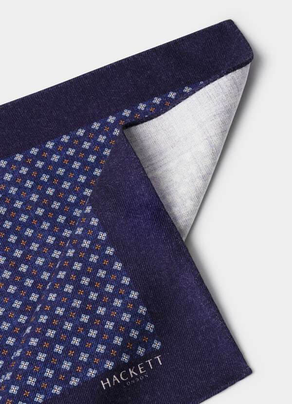Floral Wool Pocket Square - 2
