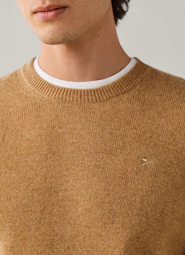 Lambswool Crew Neck Jumper - 2