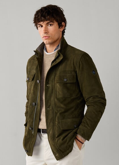 Suede Four Pocket Jacket