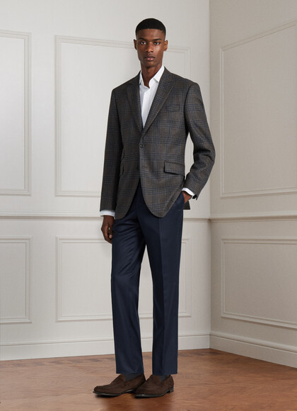 Wool Natural Stretch Formal Trousers