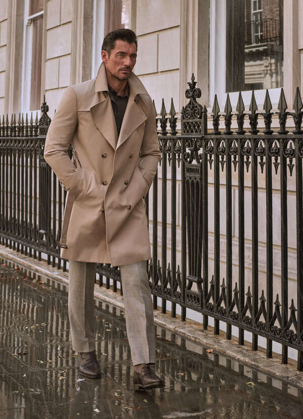 Cotton Blend Trench Coat