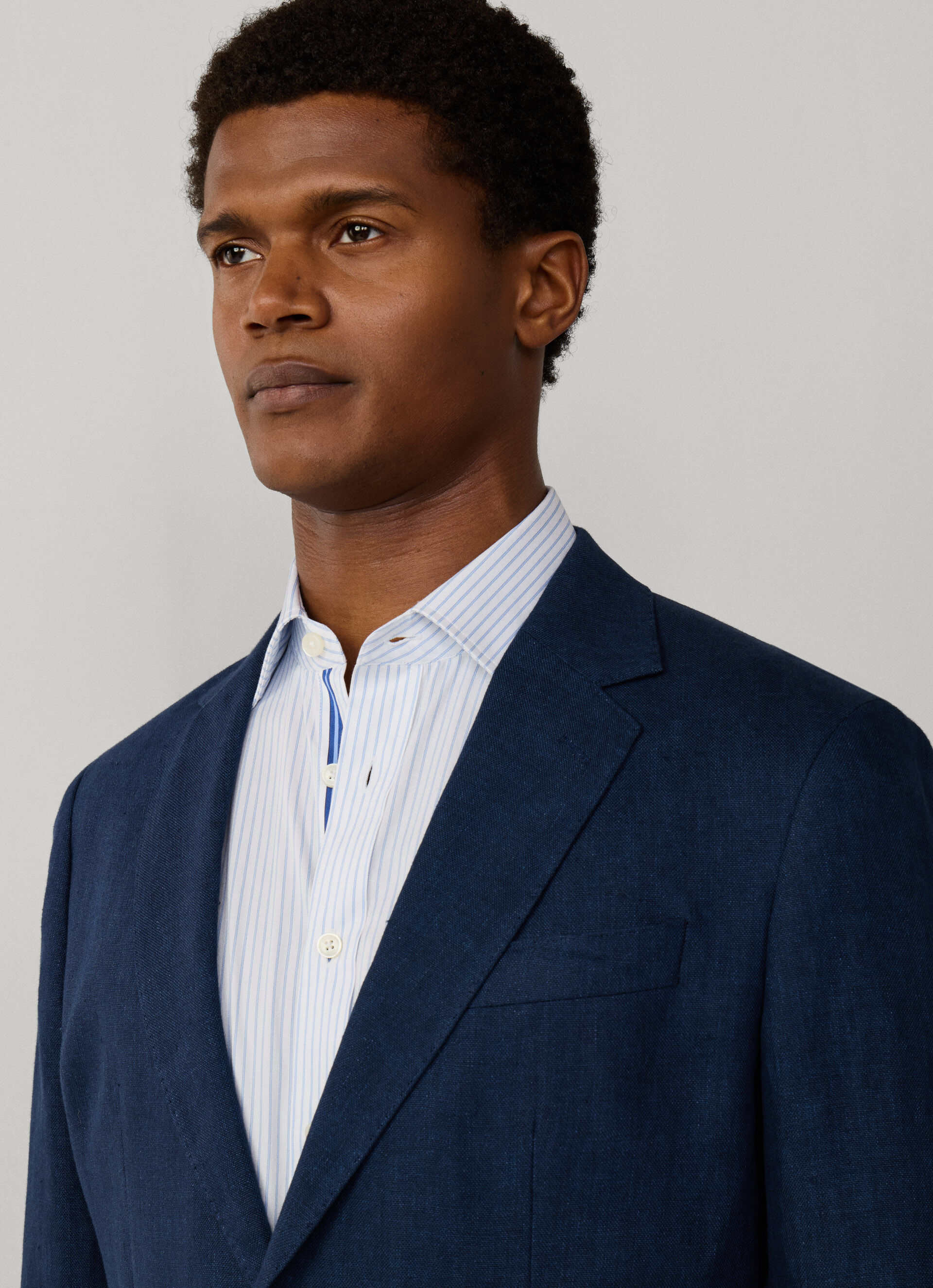 Linen Delave Hopsack Blazer | Hackett London