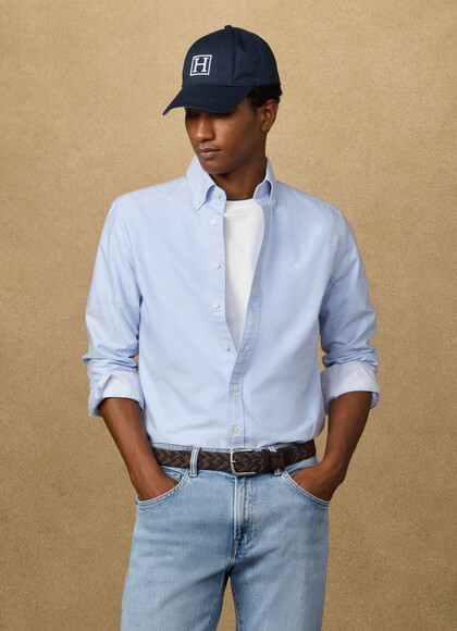Classic Fit Branded Oxford Shirt