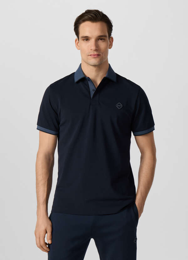 Classic Fit Short Sleeve Two Tone Polo - 2