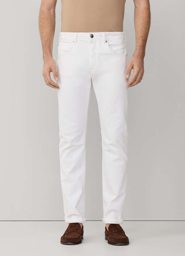 Classic Fit White Denim - 2