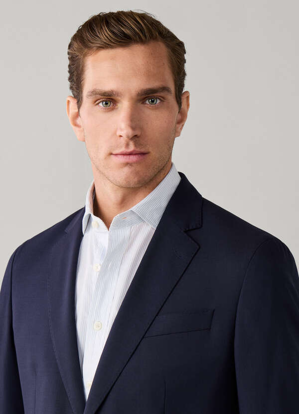 Wool Stretch Travel Blazer - Woven in Italy