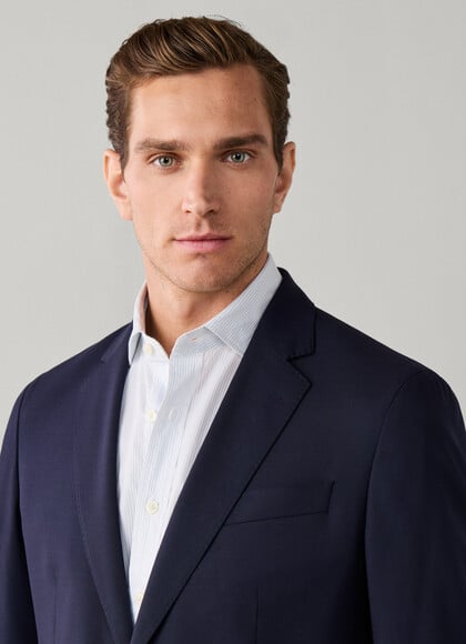 Wool Stretch Travel Blazer - Woven in Italy