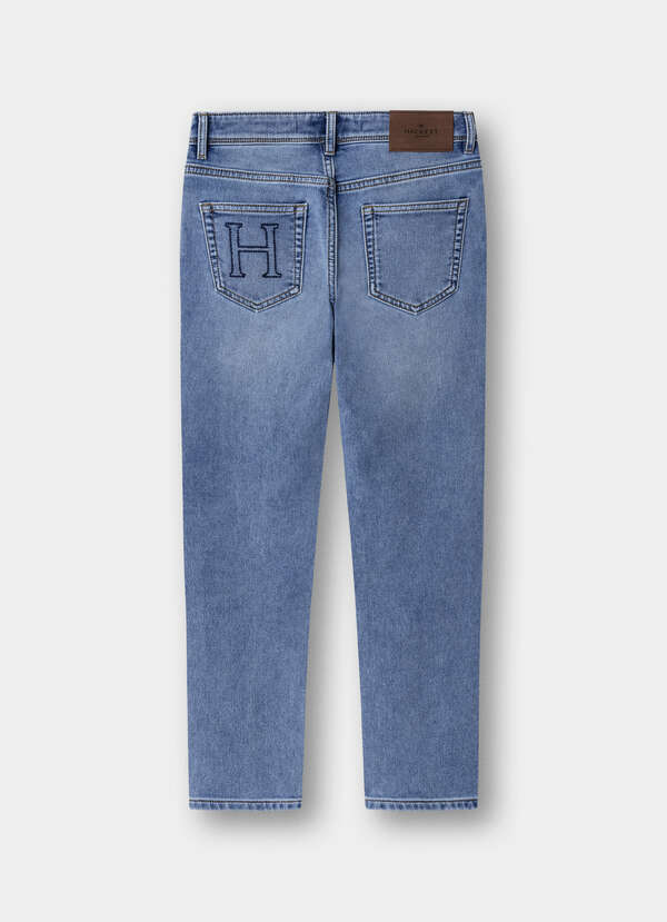 Regular Fit 5 Pocket Light Wash Denim - 2