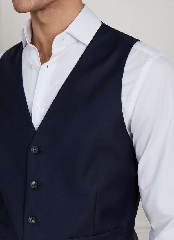 Wool Waistcoat - Woven In Italy - 2