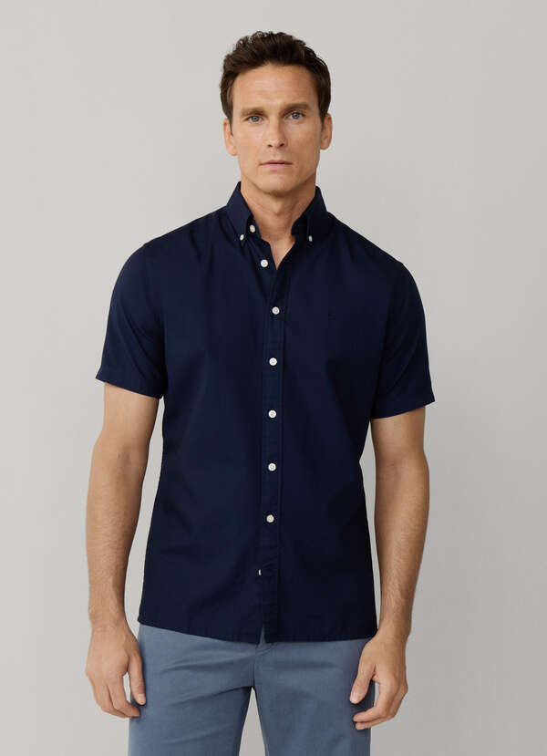 Tailored Fit Short Sleeve Oxford Shirt - 2